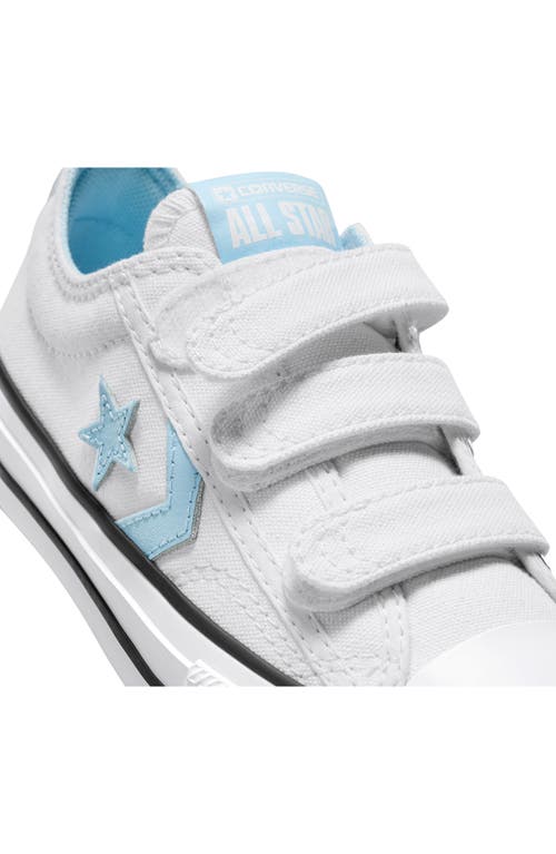 Shop Converse Kids' Star Player 76 Easy-on Sneaker In White/true Sky