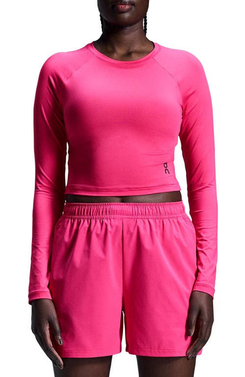 Shop On Movement Lg Sleeve Crop Top In Pink