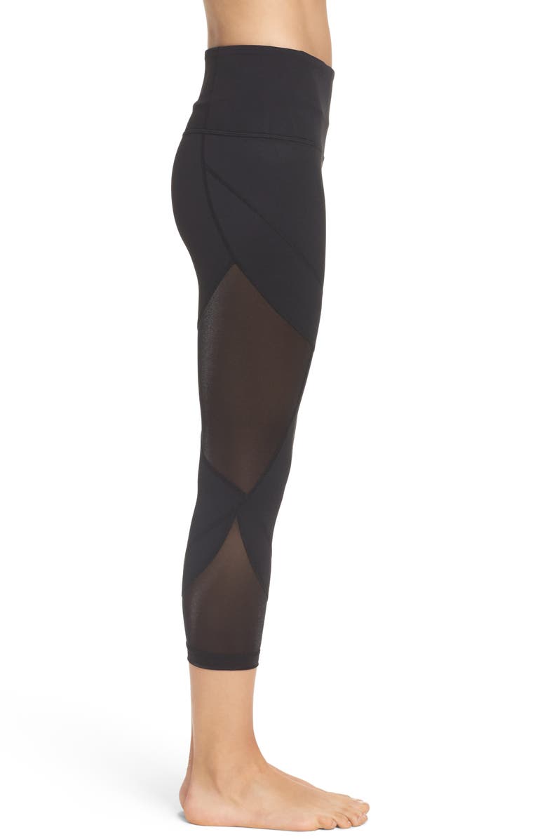Zella Glam High Waist Crop Leggings, Alternate, color,