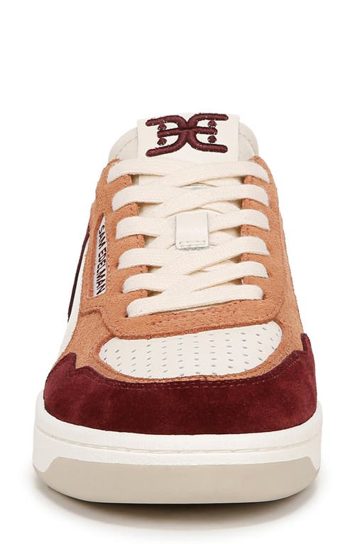 Shop Sam Edelman Harper Sneaker In Tuscan Clay/french Burgundy