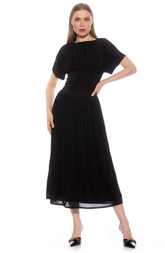 Shop Alexia Admor Luna Dolman Sleeve Maxi Dress In Black