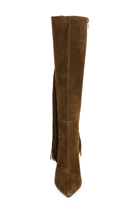 JEFFREY CAMPBELL GALLOPING KNEE HIGH FRINGE BOOT