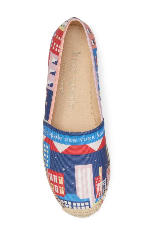 Shop Kate Spade New York City Map Espadrille Flat In Beach Sand