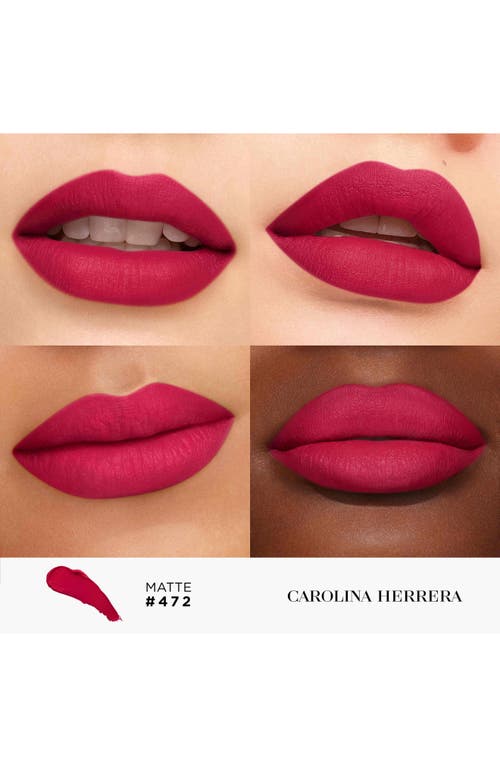 Carolina Herrera Fabulous Kiss Matte Lipstick In 472 Cheering Pink