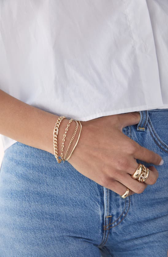 Zoë Chicco Diamond Station Puffed Mariner Chain In Yellow Gold