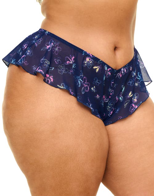 Shop Adore Me Graciela Cheeky Panties In Floral Blue