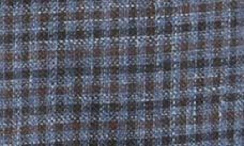 Shop Billy Reid Virgin Wool Blend Sport Coat In Navy/ Brown Check