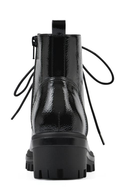 Cliffs By White Mountain Tappy Lug Sole Boot In Black Patent