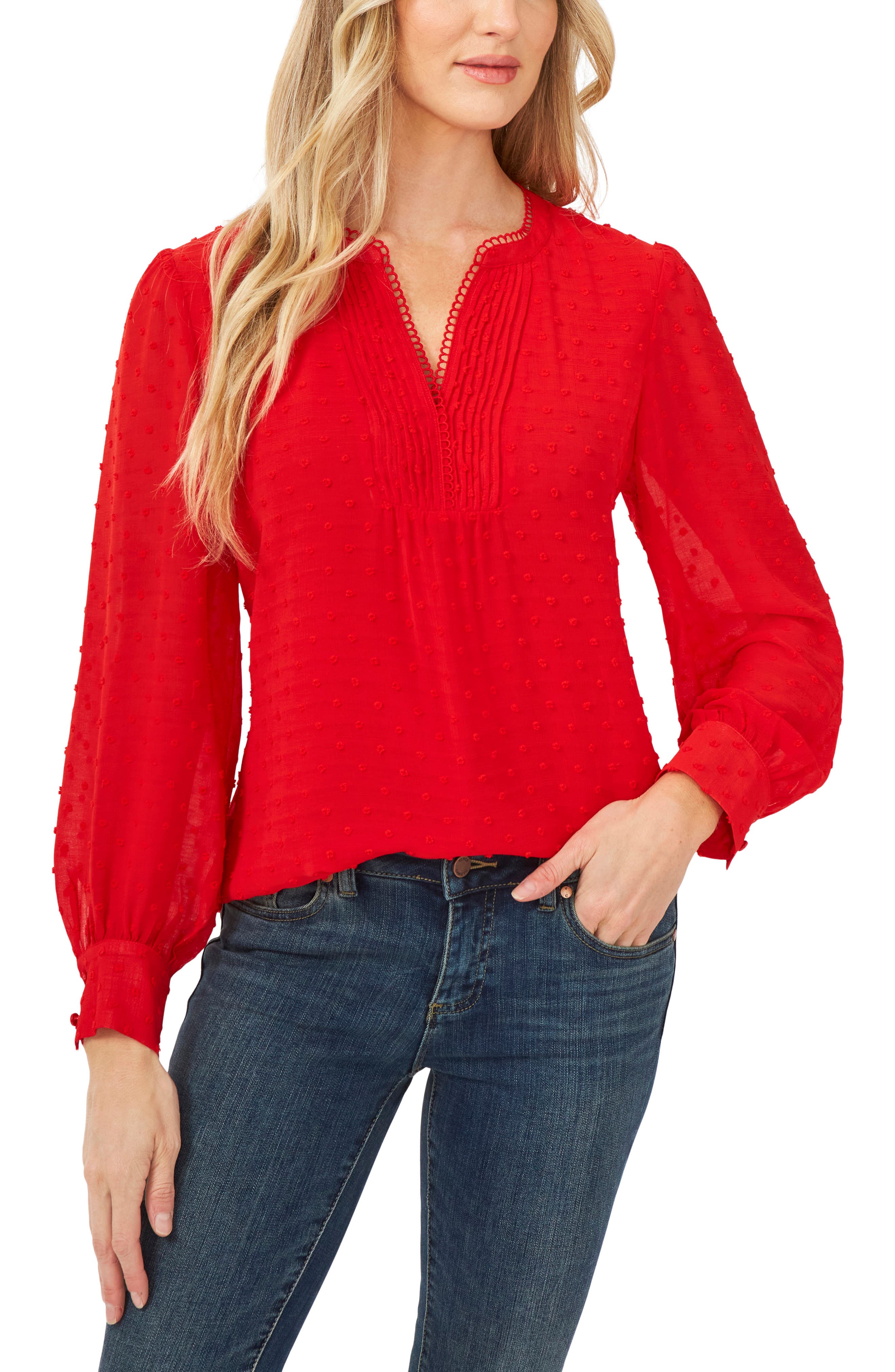 red tops for women