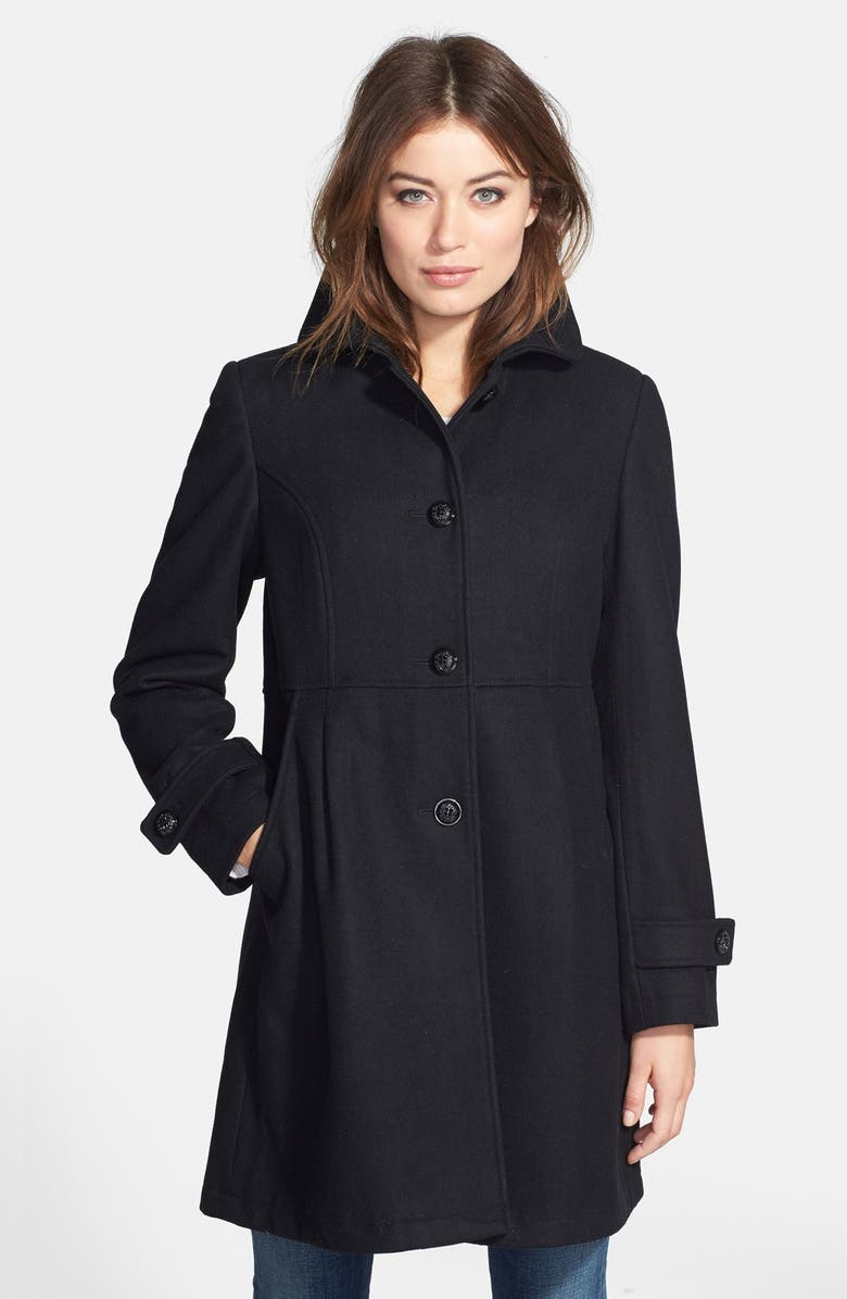 Gallery Waist Detail Single Breasted Wool Blend Coat Regular Petite Gallery Waist Detail Single Breasted Wool Blend Coat Regular Petite