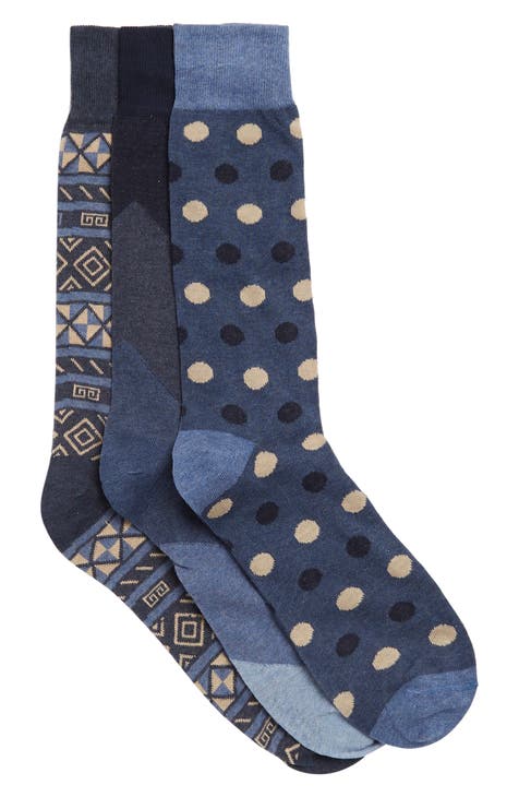   Essentials Men's Patterned Dress Socks, 5 Pairs,  Anchor/Stripe, 8-12 : Clothing, Shoes & Jewelry