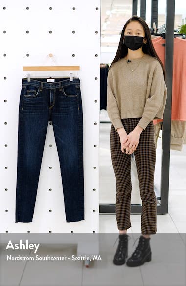 ASKK NY Jax High Waist Raw Hem Skinny 