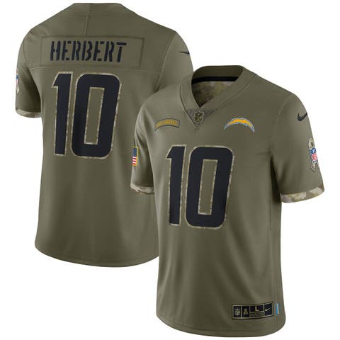 Men's Nike Justin Herbert Gold Los Angeles Chargers Inverted Legend Jersey