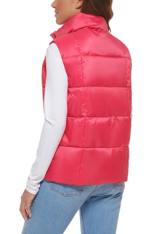 Levi's® Box Quilt Puffer Vest In Berry