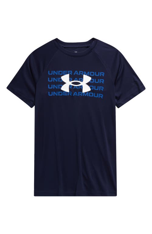 Under Armour Kids' Logo T-Shirt in Midnight Navy /Tech Blue 