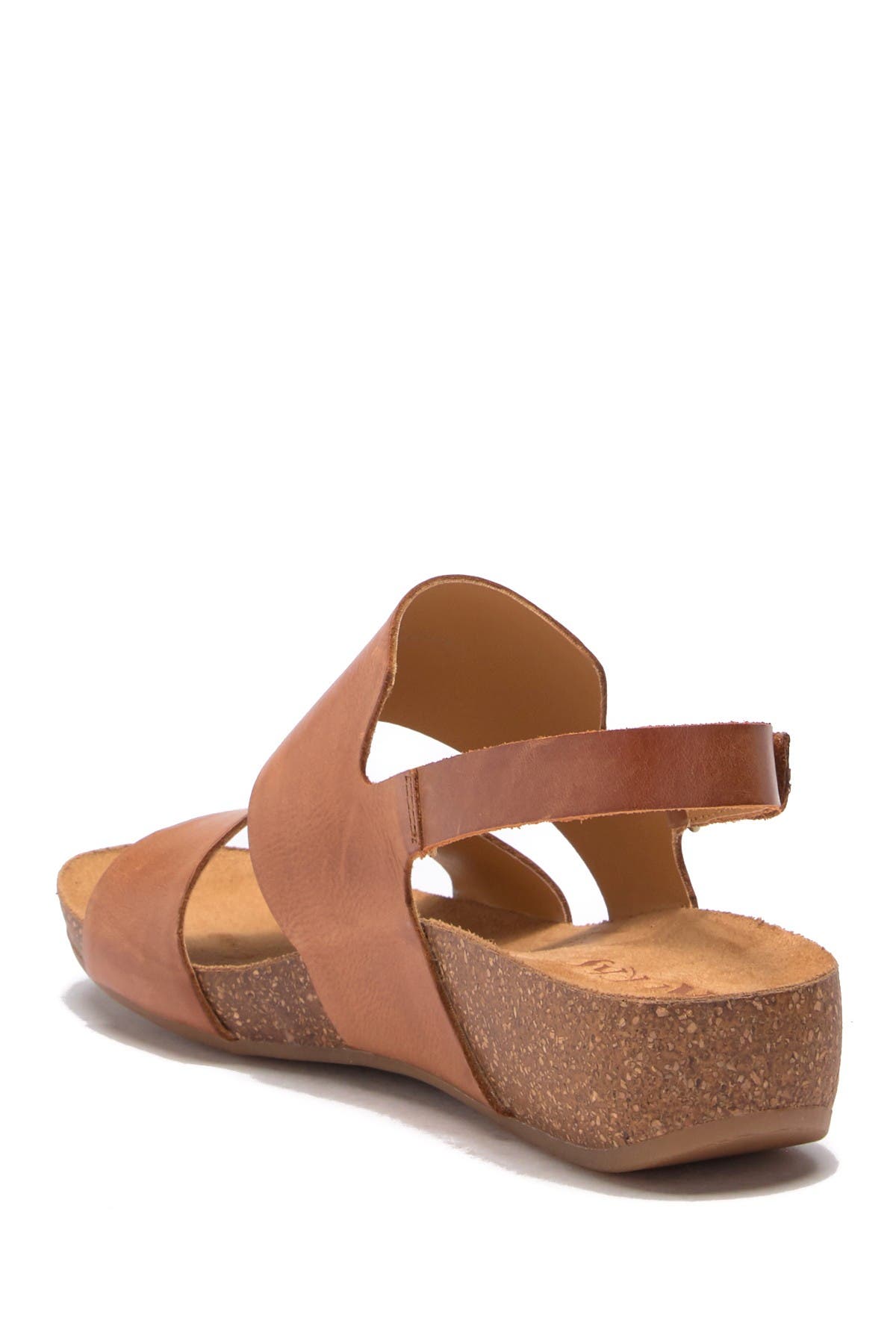 korks yanidel leather wedge sandal