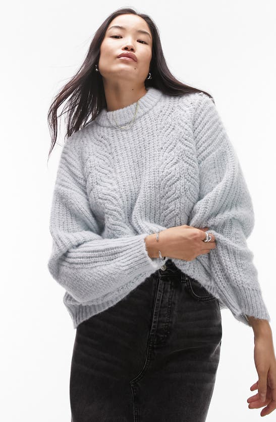 TOPSHOP CABLE STITCH SWEATER