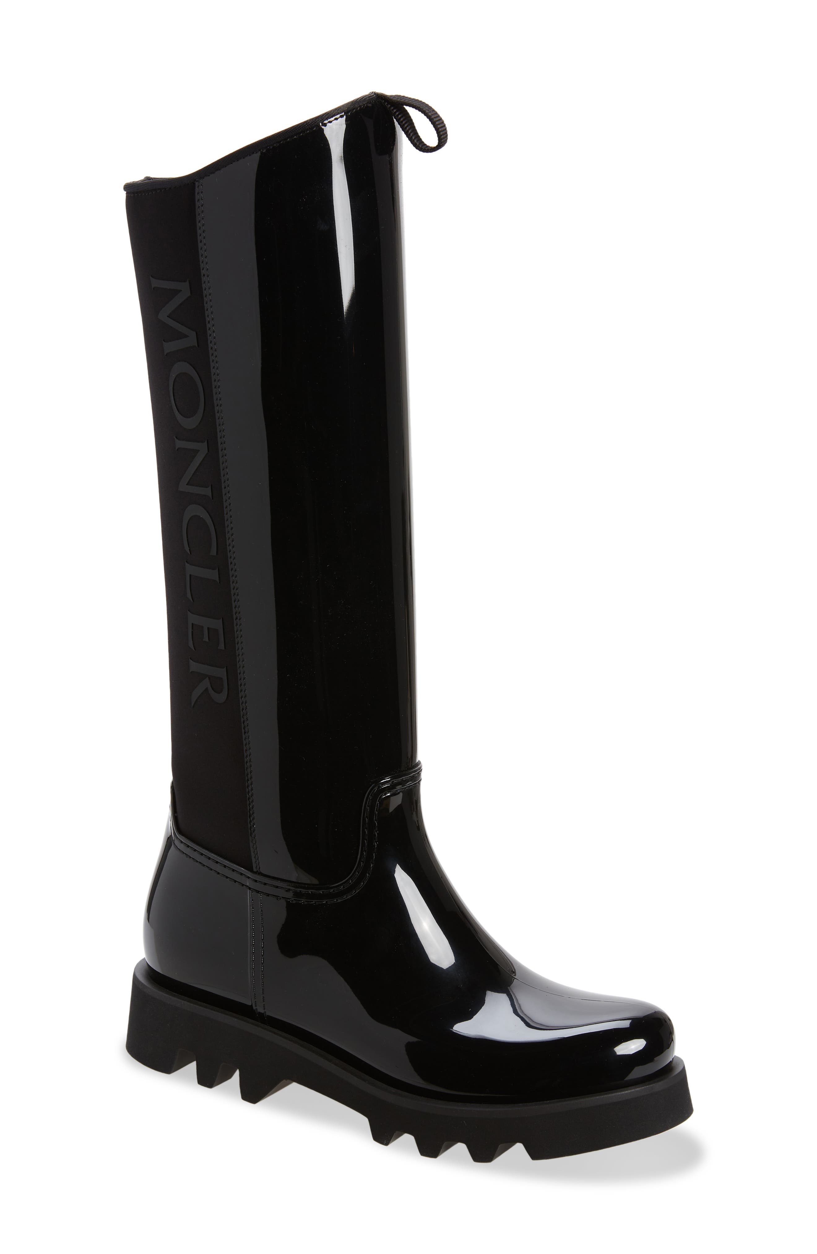 Moncler Black Gilla Rain Boots | Smart Closet