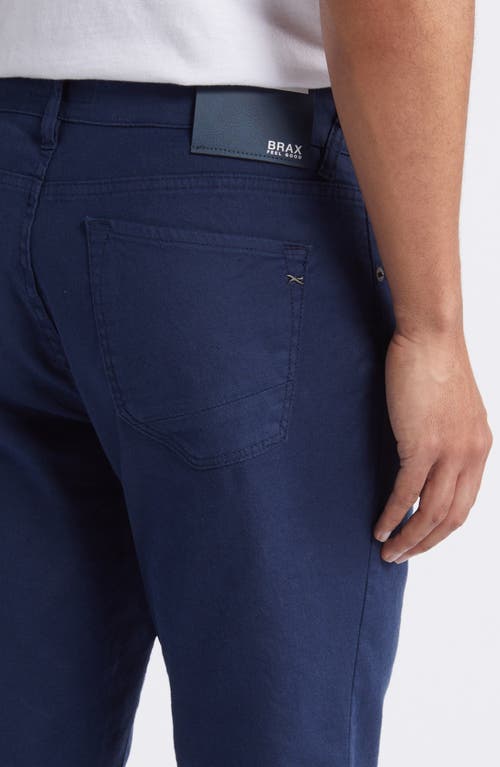 Shop Brax Chuck Modern Fit Linen & Cotton Five-pocket Pants In Night