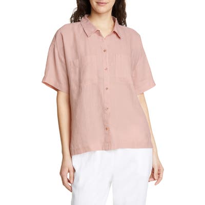Eileen Fisher Organic Linen Shirt, Pink