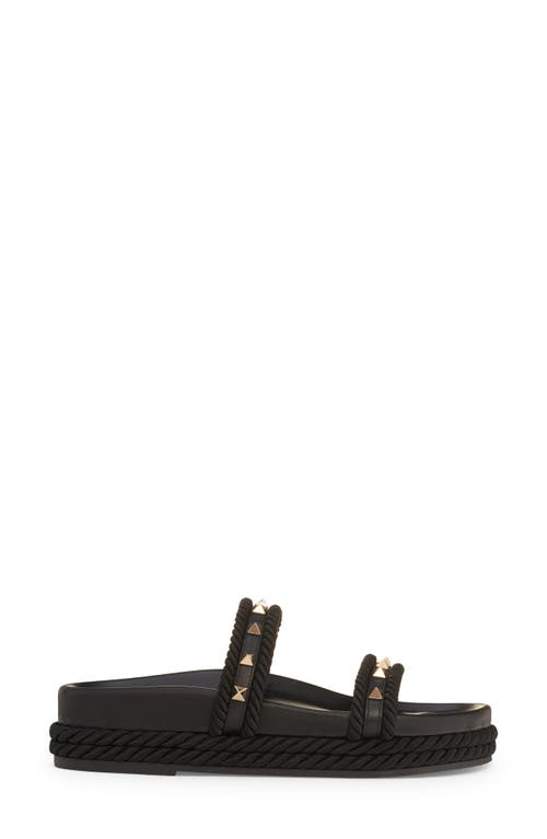 VALENTINO GARAVANI VALENTINO GARAVANI ROCKSTUD PLATFORM SLIDE SANDAL 