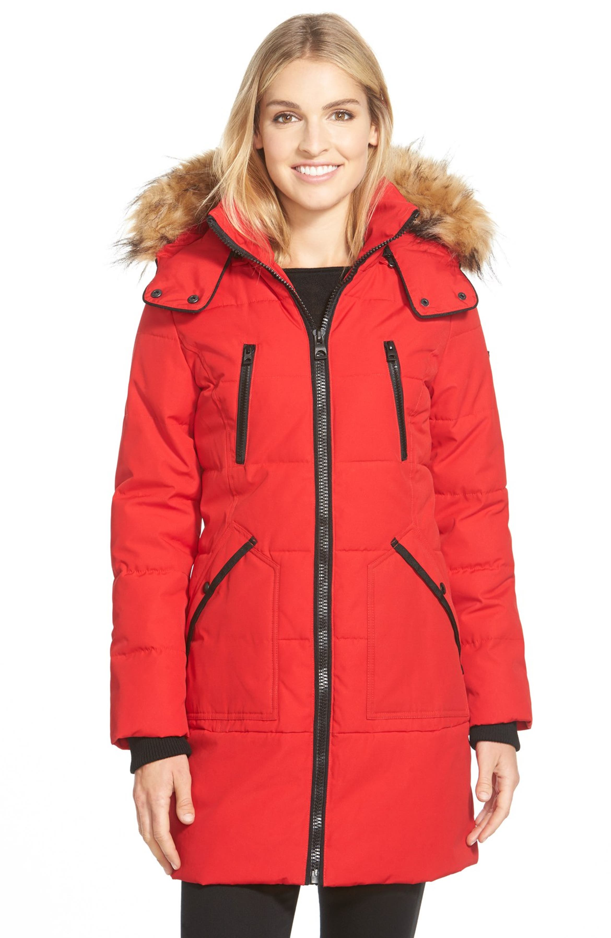 GUESS 'Expedition' Quilted Parka with Faux Fur Trim | Nordstrom