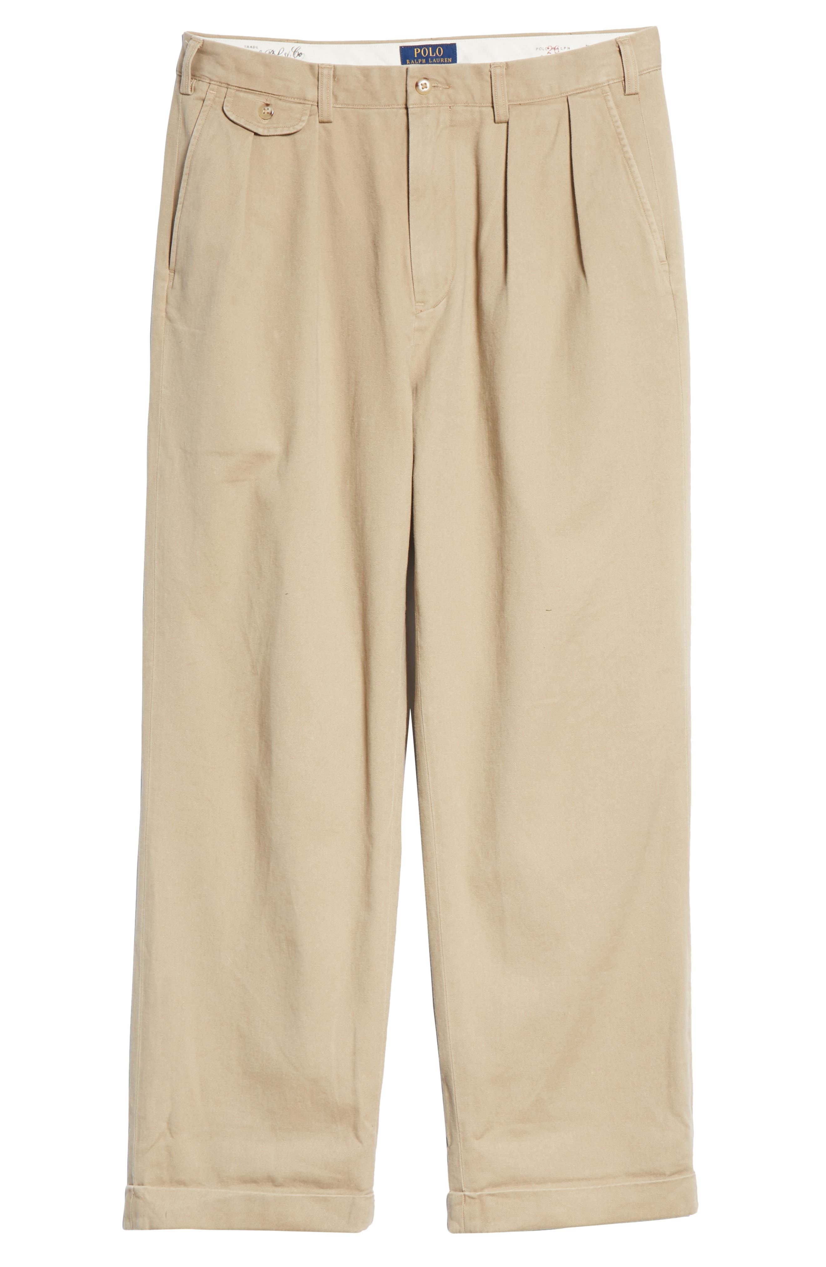 polo ralph lauren relaxed fit pleated chino