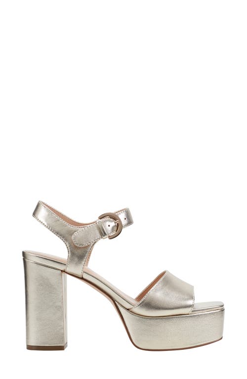 Marc Fisher Ltd Cinthia Platform Sandal In Gold