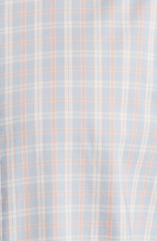 Shop Faherty The Movement Button-up Shirt In Blue Coral Plaid