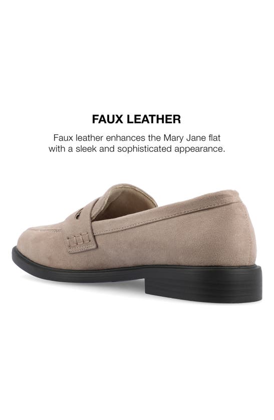 Journee Collection Raichel Penny Loafer In Stone
