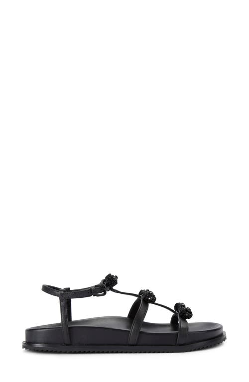 Pierra Micro Bow Gladiator Sandal in Black