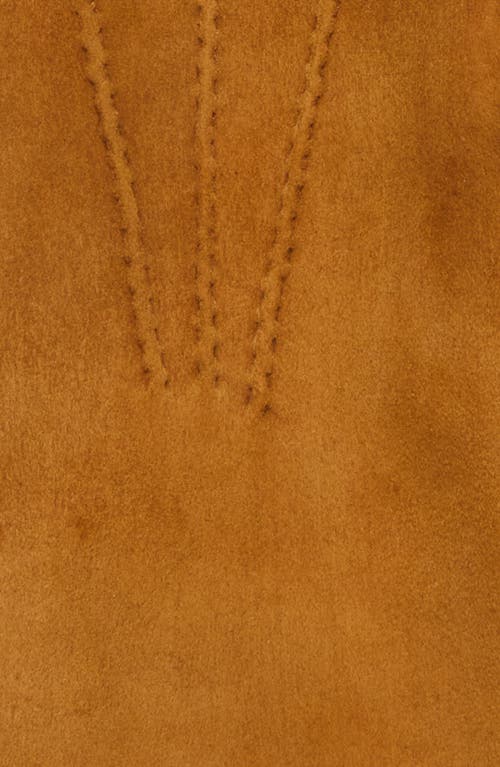 Shop Eleventy Genuine Shearling Gloves In Camel