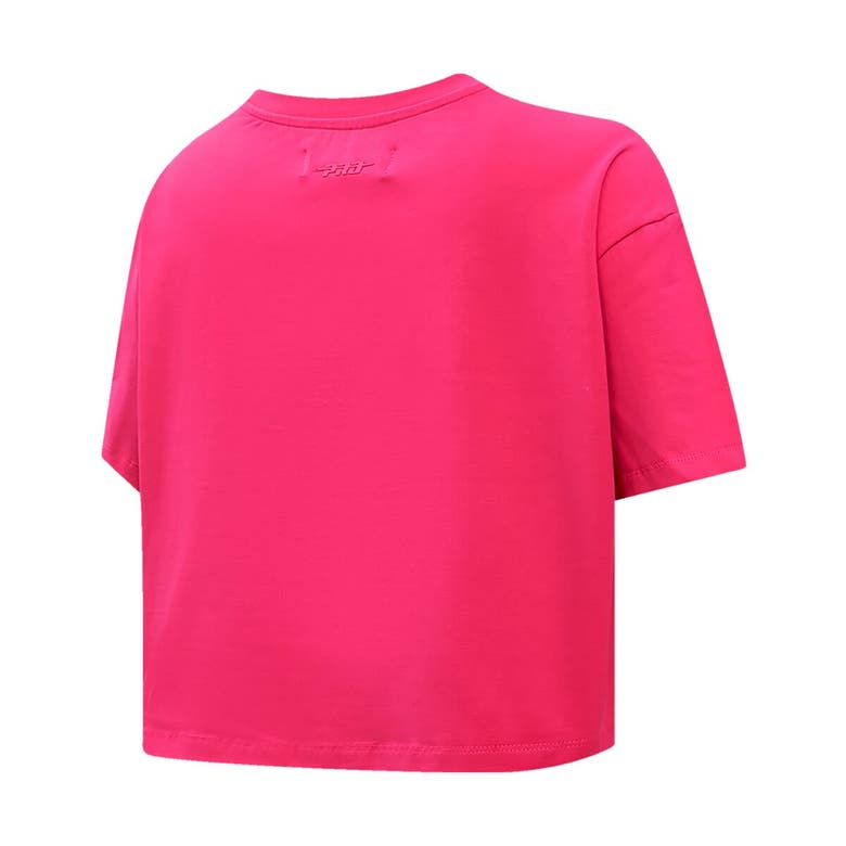 Shop Pro Standard Pink New York Yankees Triple Pink Boxy Cropped T-shirt