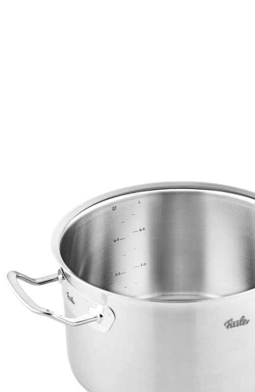 Fissler Original-profi Collection Stainless Steel Stock Pot With Metal Lid In Stainless Steel