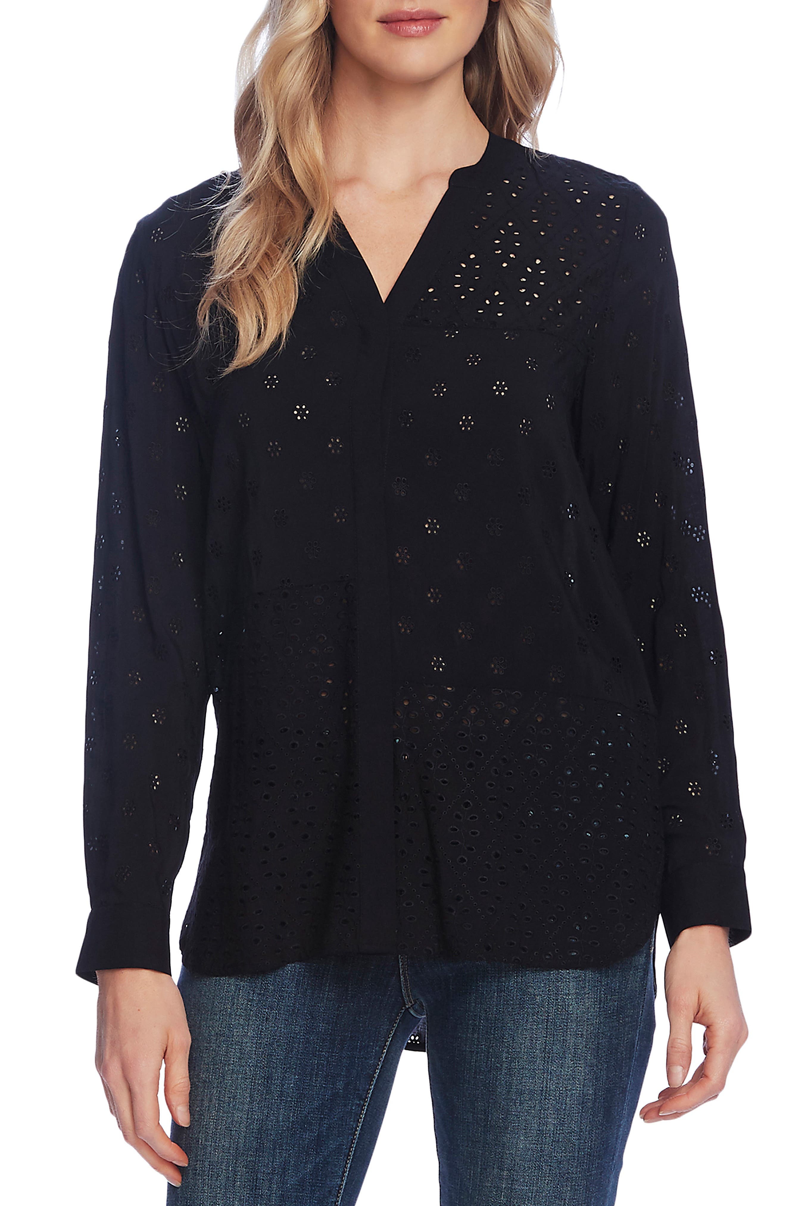 vince camuto long sleeve blouse