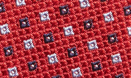 Shop Duchamp Micro Neat Silk Tie In Red