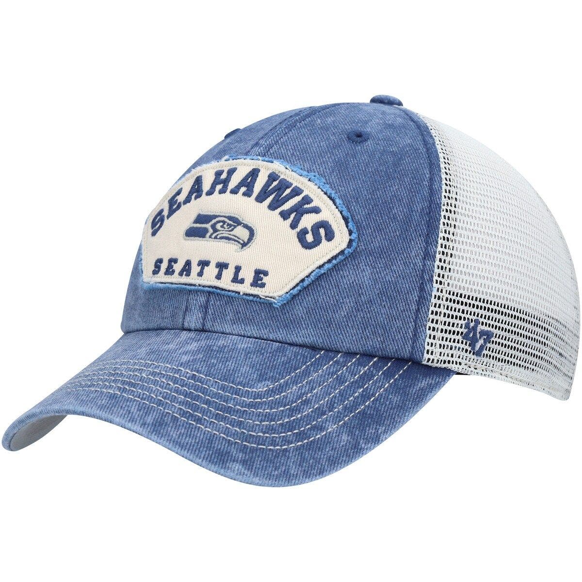 Men's '47 White Seattle Seahawks Surburbia Hitch Adjustable Hat