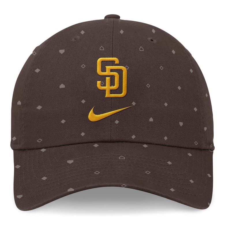 Shop Nike Brown San Diego Padres Primetime Print Club Adjustable Hat