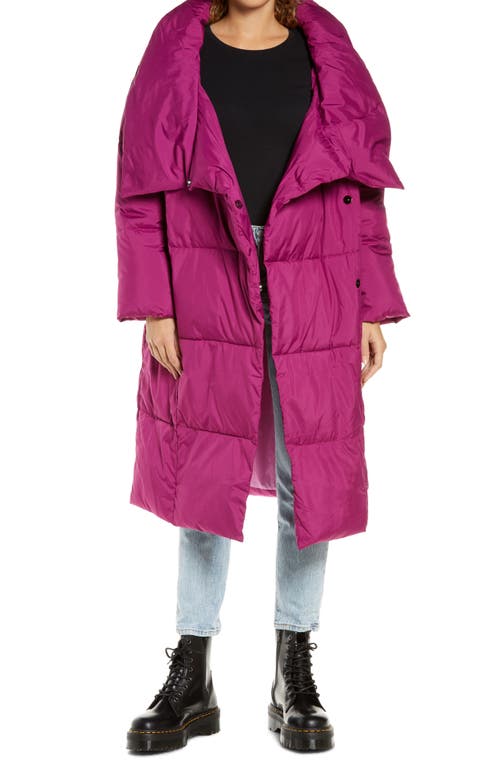 UGG(R) Catherina Water Resistant Hooded Puffer Coat in Wild Violet