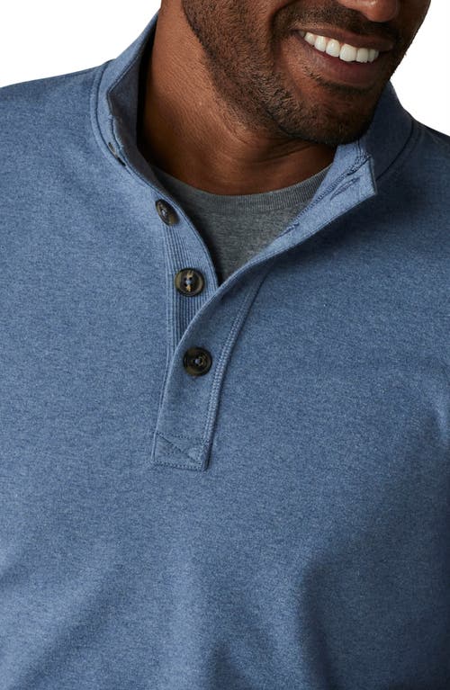 The Normal Brand Puremeso Mock Neck Top In Slate Blue