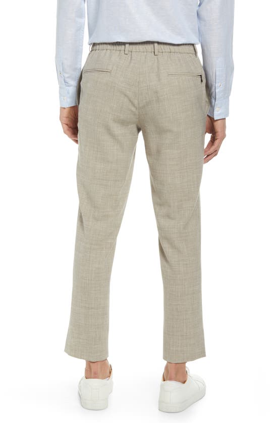 Ted Baker Jem Crop Flat Front Chinos In Tan