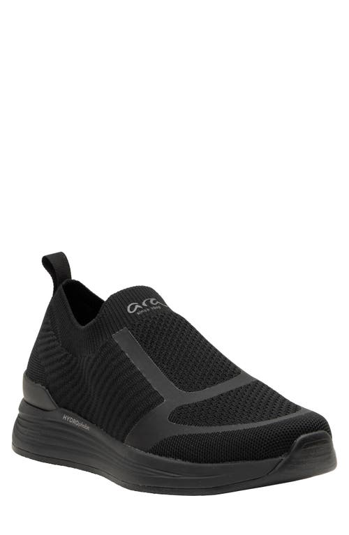 ara Carlton Water Resistant Slip-On Shoe in Black