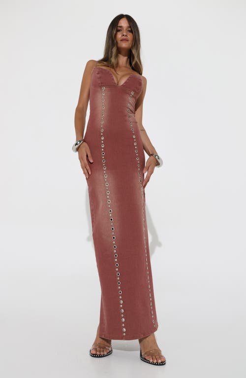 Shop By.dyln Magda Maxi Dress In Plum