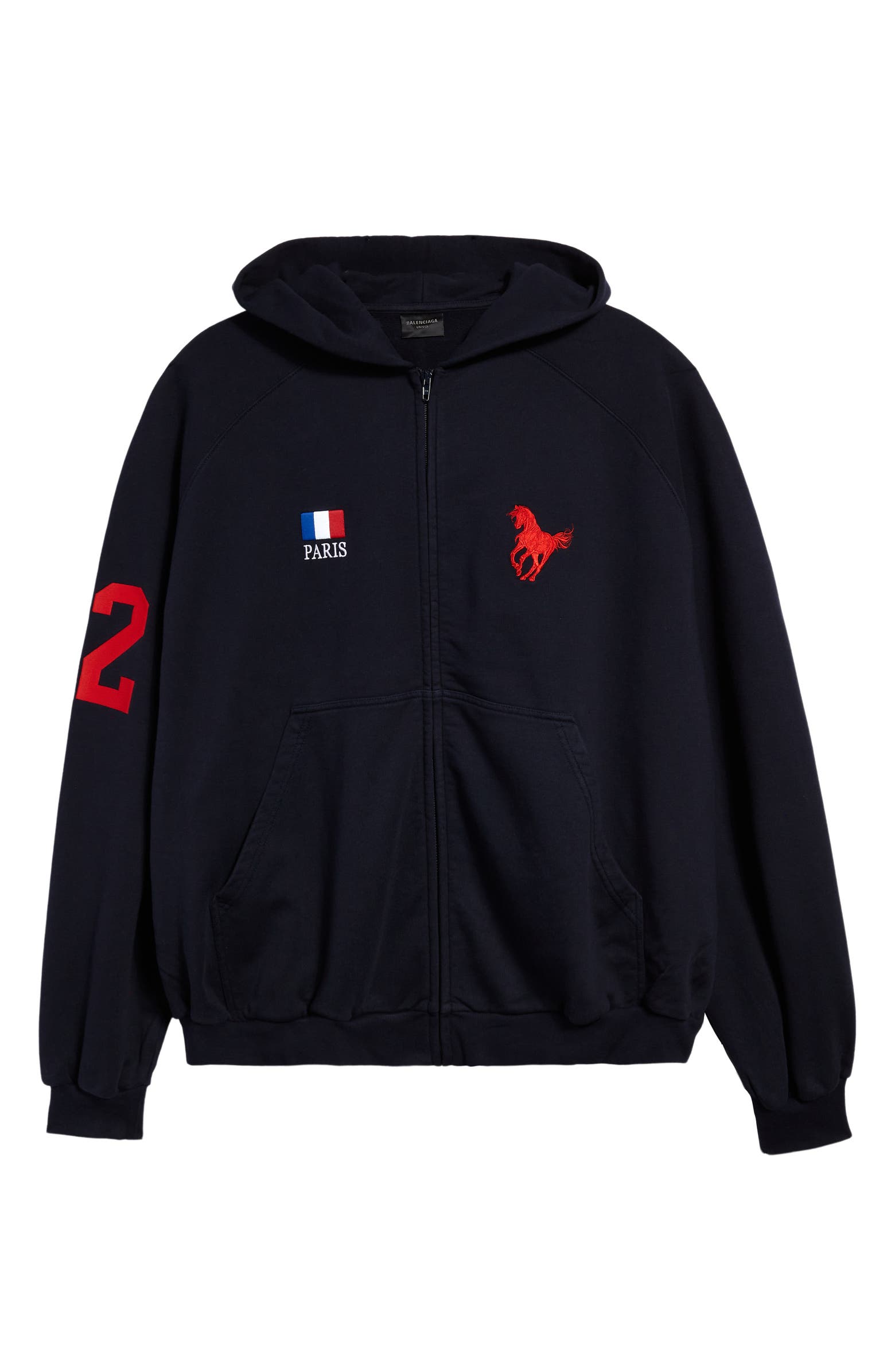 Balenciaga hoodie zip up Clearance