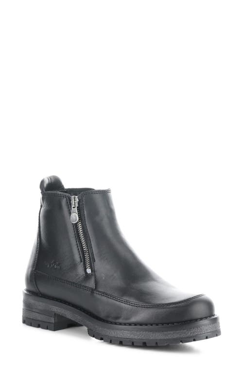 Bos. & Co. Parker Waterproof Ankle Boot In Black Feel Leather