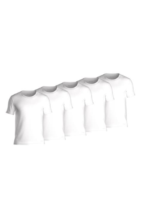 Men's 5-Packs Cotton Crewneck T-Shirts