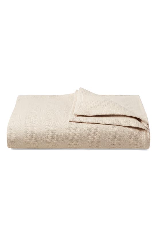 Shop Ralph Lauren Conor Organic Cotton Blanket In Coastal Sand