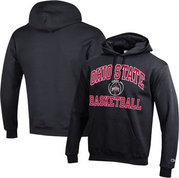 Men s Champion Black Ohio State Buckeyes Basketball Icon Powerblend Pullover Hoodie