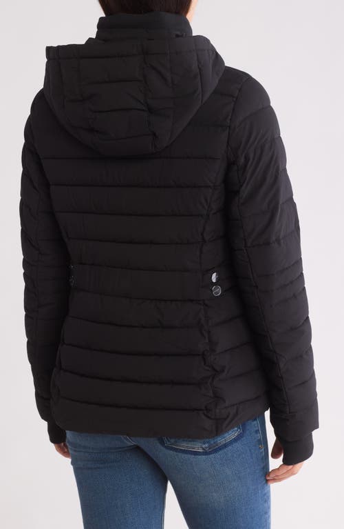 Shop Nautica Water Resistant Quilted Jacket In Black