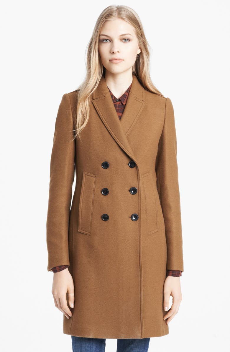 Burberry Brit 'Dashington' Double Breasted Coat with Liner | Nordstrom